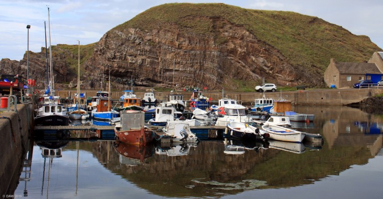 Portknockie Harbour
The village of Portknockie was founded in 1677 and in the 19th century this harbour had a significant herring fleet.  [url=http://streetmap.co.uk/map.srf?X=348670&Y=868582&A=Y&Z=115] Map location. [/url]
