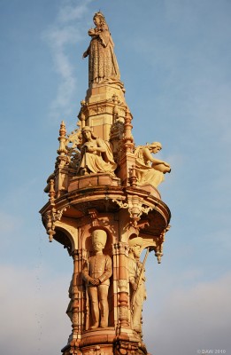 The Doulton Fountain, Glasgow Green
Queen Victoria looks down from the top of the Doulton Fountian on Glasgow Green.
