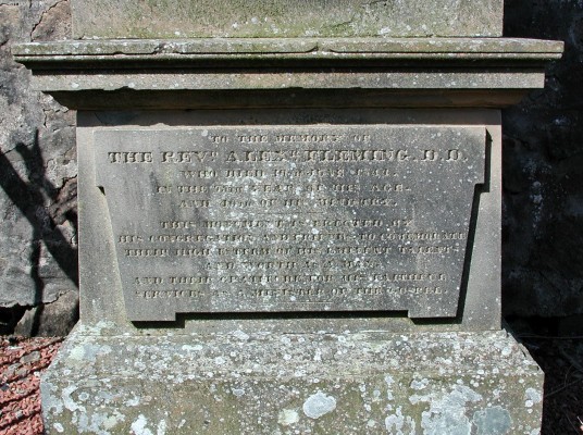 Rev. Alexander Fleming
Minister of Neilston Parish Church between 1804 and 1844.  The Church has an Alexander Fleming [url=http://www.neilstonparishchurch.org.uk/index_files/Page334.htm/] Society. [/url]
