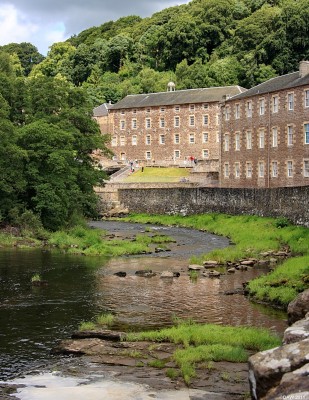 River Clyde and New Lanark Mill
A view of the Clyde and New Lanark Mill.  
