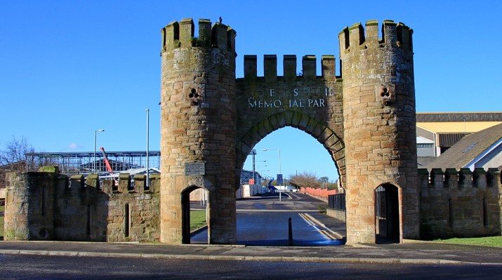 Robert Smillie Memorial Gate, Larkhall
This impressive gateway is a memorial to Robert Smiliie, born in Belfast in 1857 and brought up in Larkhall, he went on to become President of the Scottish Miners Union in 1894, helped form the Scottish Trade Unions Congress and in 1912 became President of the Miners Federation of Great Britain.  [url=http://www.streetmap.co.uk/map.srf?X=276211&Y=650895&A=Y&Z=115/] Map location. [/url]
