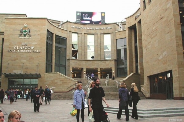 The Royal Concert Hall
Situated at the top of Buchanan Street it was opened in 1990.  It has seating for 2500 and the development also includes a large shopping Mall.
