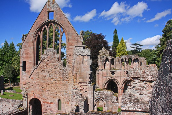 Ruins of Dryburgh Abbey
A view of the ruins of the 12th century Dryburgh Abbey near Newton St. Boswells.  [url=http://streetmap.co.uk/map.srf?X=359198&Y=631505&A=Y&Z=120/] Map location. [/url]
