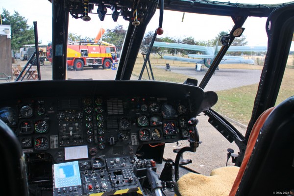 Sea King XZ592 cockpit
The cockpit of Sea King XZ592 at Morayvia Aviation Museum at Kinloss.
