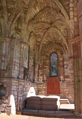 Grave of Sir Walter Scott, Dryburgh Abbey
The grave of the famous Scottish Novelist, Sir Walter Scott (1771-1832) at Dryburgh Abbey in the Scottish Borders.
