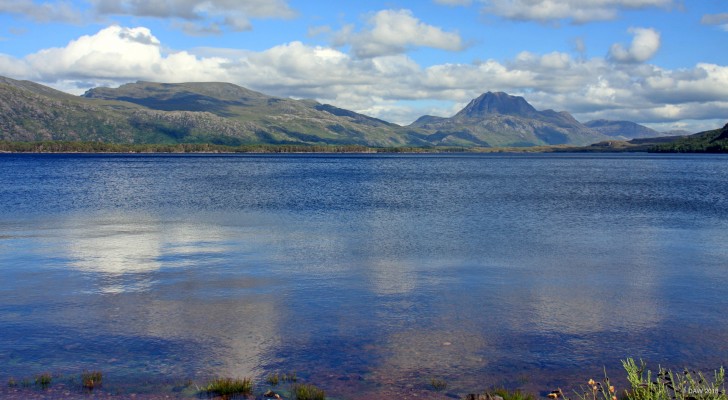 Loch Maree from Slattadale
Loch Maree from Slattadale  with Slioch rising to 980m in the background. [url=http://streetmap.co.uk/map.srf?X=188860&Y=872143&A=Y&Z=120/] Map location. [/url]
