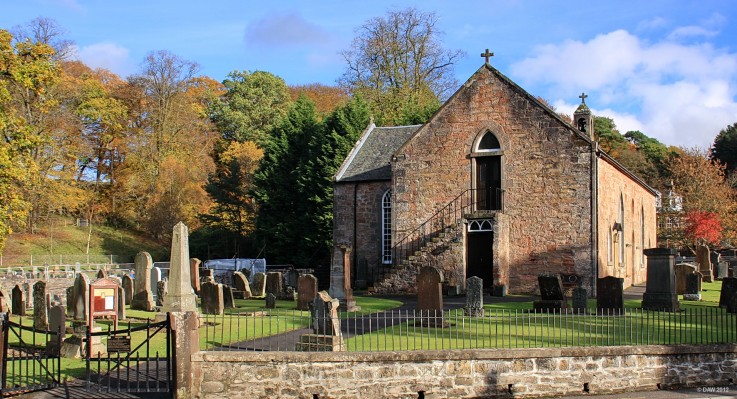 Sorn Parish Church, East Ayrshire
The church here originally dates from 1658 but was reconstructed in 1826.  The outside stairs give access to the upper galleries.  [url=http://www.streetmap.co.uk/map.srf?X=255010&Y=626757&A=Y&Z=120/] Map location. [/url]
