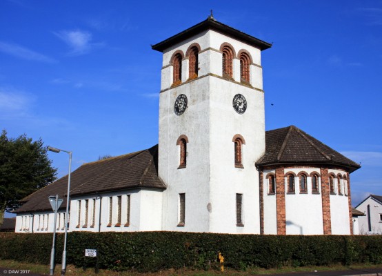 St Andrews Church, Gretna
This unusual Italian style building was laid down in 1917 and opened in March 1918.  It cost 6000 pounds to construct with 4000 pounds coming from the Ministry of Munitions as a grant and the remainder from local churches.  The Church of Scotland and the Free Church co-operated in the planning and construction of the church which was built to accommodate the vast influx of workers for the nearby Munitions factory.  [url=http://streetmap.co.uk/map.srf?X=331789&Y=566955&A=Y&Z=106/] Map location. [/url]
