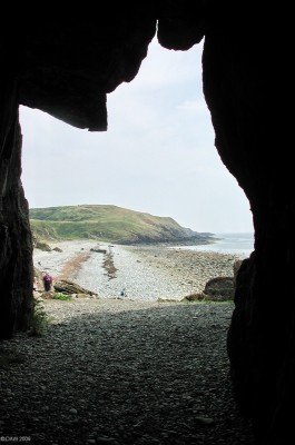 St Ninian's Cave
Scotland's first Saint, St Ninian, is said to have used this cave near Whithorn as a retreat around 397AD.  I have to say that it would probably be better named St Ninian's alcove as the 'cave' todayu is only about 8ft deep.  Successive winter storms have colapsed the outer part of the cave.  [url=http://www.streetmap.co.uk/map.srf?X=242367&Y=535921&A=Y&Z=115/] Map location. [/url]
