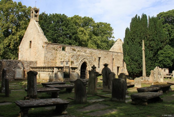 St Peter's Church, Duffus
The ruins of St Peter's Church, Duffus.  The church was rebuilt in the 18th century but retains the base of a 14th century western Tower and late mediaeval vaulted porch.  In the graveyard the Parish Cross can be see with its tall elegant shaft.  [url=http://www.streetmap.co.uk/map?X=317812&Y=868337&A=Y&Z=115&ax=317462&ay=868667/] Map location. [/url]
