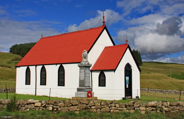 Syre Church, Strathnaver, Sutherland
This corrugated Iron structure was built in 1891 as a 'mission station' by the Free Church of Scotland, whose minister, the Rev Alexander Sutherland, and his congregation at Altnaharra, undertook the project.  It served the small community of shepherds, gamekeepers and gillies in the surrounding estates.  Today the church at Syre and Altnaharra are linked with the Church of Scotland at Bettyhill. [url=http://www.streetmap.co.uk/map.srf?X=269378&Y=943922&A=Y&Z=115/] Map location. [/url]
