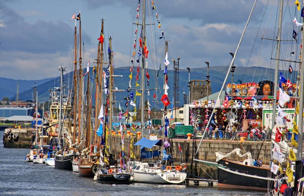 2011, Tall Ships Greenock, 2011
A view at the harbour during the Tall Ships visit in 2011.  [url=http://www.streetmap.co.uk/map.srf?X=229825&Y=675689&A=Y&Z=115/] Map location. [/url]
