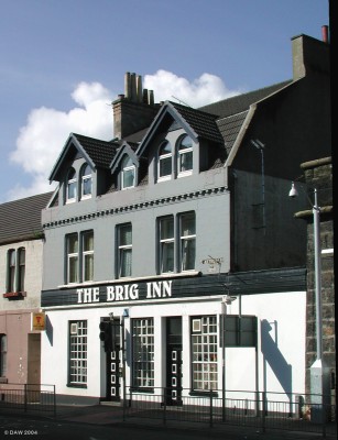 The Brig Inn, so named because it stands next to the railway bridge
