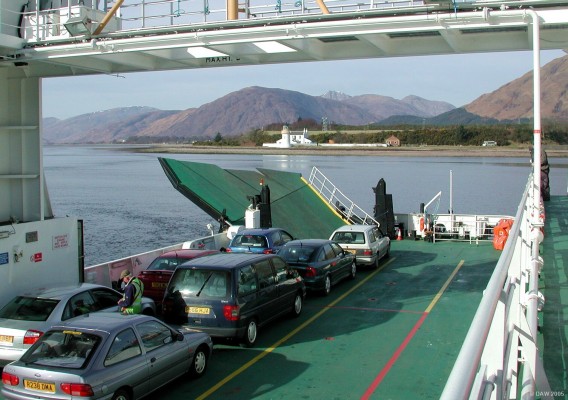 The Corran Lighthouse, Loch Linnhe
A view of the Corran Lighthouse as seen from the Corran Ferry as it makes the short crossing of Loch Linnhe towards Ardgour.
