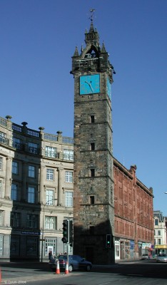 The Tolbooth Steeple
This steeple is all that remains of what was then the Glasgow Council Chambers headquarters built in 1627.  
