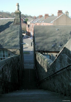 The big steps
In my family these were always referred to as 'The big steps', they take you from Craighead down to the main street opposite Cochrane Street.  Even now, they still seem 'big'.


