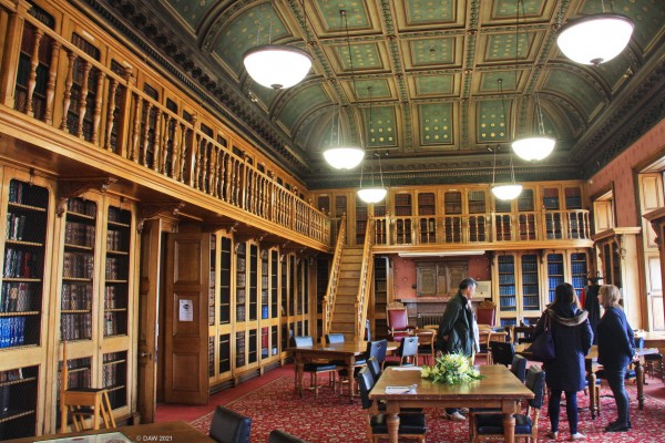 Inside the Advocates Library, Aberdeen
Dating from 1869 this is one of the finest private law libraries in the country with its original decorative scheme by Arthur Clyne.
