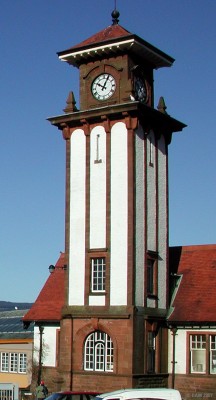 The Clock Tower, Wemyss bay Station
The distinctive clock tower at Wemyss Bay Railway Station and pier.  Built in 1903 by the Caledonian Railway Company.  [url=http://www.streetmap.co.uk/streetmap.dll?G2M?X=219295&Y=668520&A=Y&Z=3/]Map location[/url]
