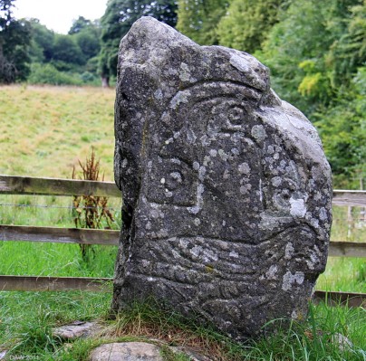 The Eagle Stone, Strathpeffer
A mysterious legacy of the Picts, dating from before the 7th century.  The images of an Eagle and a horseshoe are carved on one face.  These Symbol stones are found all over what was Pictland, from Shetland to the Firth of Forth.  The meaning of the symbols is not known.  [url=http://www.streetmap.co.uk/map.srf?X=248541&Y=858607&A=Y&Z=115/] Map location. [/url]
