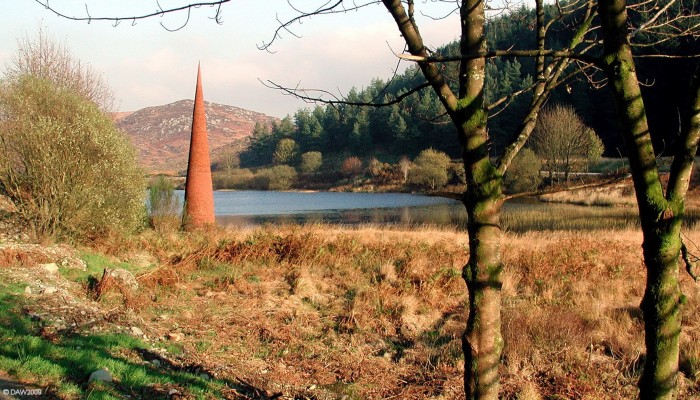 The Eye, Black Loch, Galloway Forest Park
This sculpture and others around the park were commissioned in 1997 to celebrate the 50th anniversary of Galloway Forest Park, the largest forest park in the UK.  This conical structure is about 7m high and made from terrracota stone.  [url=http://www.streetmap.co.uk/map.srf?X=249470&Y=572792&A=Y&Z=120/] Map location. [/url]
