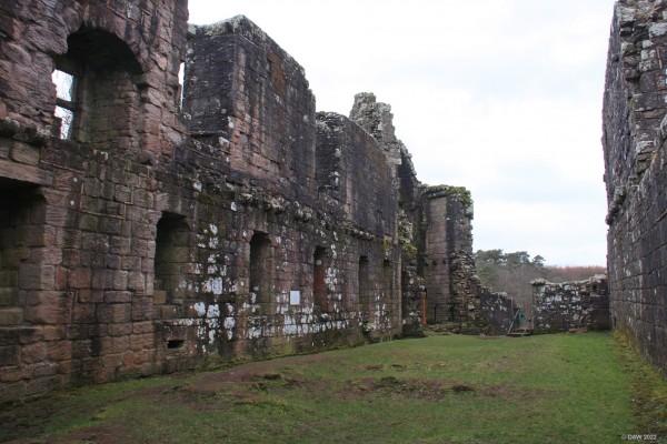 The great Hall, Morton Castle, Dumfries & Galloway
The heart of Morton Castle was the Great Hall which would have been one floor above ground level.  The ground floor held kitchens and storage spaces.
