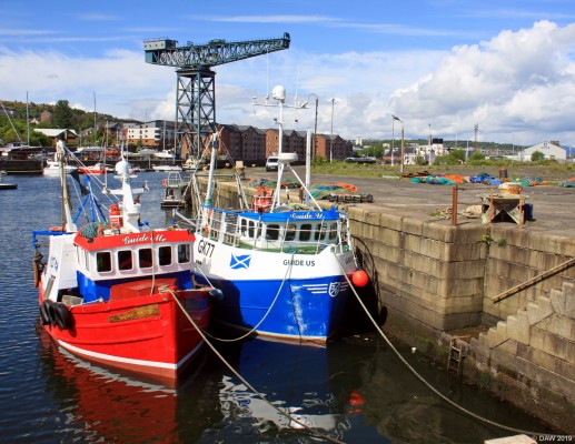 The Guides, Garvel Dock, Greenock
I'm not sure that I'd follow these boats if I wanted to find my way back to port.
