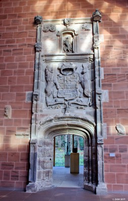 The Hornby Portal, Burrel Collection
Another unusual item in the Glasgow Burrell Collection.  The stone entrance from Hornby Castle in Yorkshire.  When most of the building was demolished in 1930 this 16th century entrance was preserved in the Burrell Collection.
