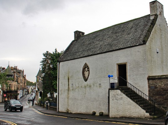 The Leighton Library, Dunblane
You might not give this building a second glance as you walk past it.  But it is Scotland's oldest purpose built Library dating from 1687.  It was built to house the collection of Robert Leighton,  Bishop of Dunblane, 1661-1670.  [url=http://www.streetmap.co.uk/map.srf?X=278241&Y=701342&A=Y&Z=115/] Map location. [/url]

