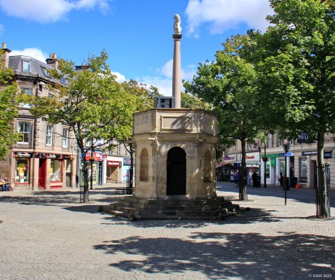 The Mercat Cross, Elgin
The Mercat Cross in Elgin town centre, known locally as the Muckle Cross.  [url=http://www.streetmap.co.uk/map?X=321687&Y=862876&A=Y&Z=106&ax=321687&ay=862876/] Map location. [/url]
