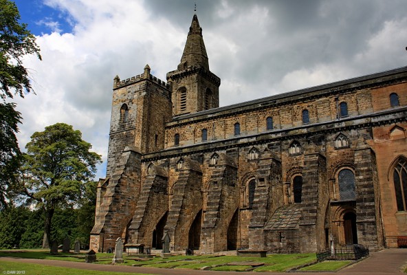 The Nave, Dunfermline Abbey
[url=http://www.dunfermlineabbey.co.uk/] Dunfermline Abbey [/url] today is a Church of two halves.  The part you see here is what remains of the original 12th century Benedictine Abbey.  The Abbey was sacked during the reformation in 1560 but in 1570 the Nave was repaired and continued to be used as a Church until 1821 when a new parish church was added where the Chancel and Transcepts of the Abbey would have stood.
