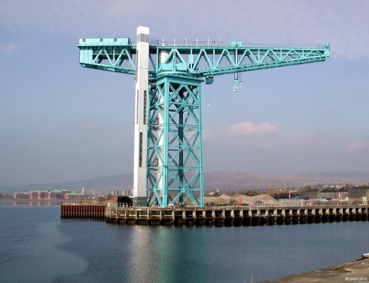 The Titan Crane, Clydebank
The [url=http://www.titanclydebank.com/] Titan Crane [/url] at the former John Brown Ship yeard in Clydebank.   Towering 150ft above the Clyde and capable of lifting 200 tons the crane was comissioned in 1907.  Today it is the last structure left from John Brown's yard and is open to the public as a tourist attractiion with great views up and down the Clyde.
