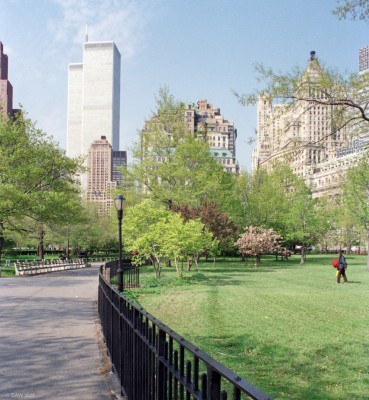 The World Trade Centre from Battery Park, 1989

