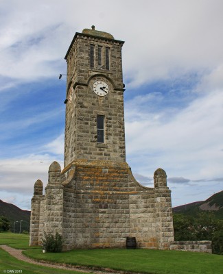 The Clock Tower, Helmsdale
Built on the hill across from the main village of Helmsdale the tower is both the War Memorial and a landmark for the local fishing fleet. [url=http://www.streetmap.co.uk/map.srf?X=302462&Y=915377&A=Y&Z=115/] Map location. [/url]
