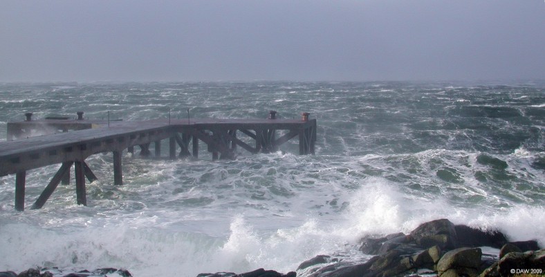 The cruel sea, Portencross
Heavy seas during a winter storm from the old pier at Portencross.  [url=http://www.streetmap.co.uk/map.srf?X=217540&Y=649230&A=Y&Z=120/] Map location. [/url]
