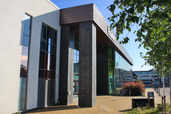 The Foundry, Barrhead
The Foundry was opened in 2015 and was built around the existing Barrhead sports centre but with improved facilities including 2 pools, a Gym, conference rooms and the Public Library which moved from an old building nearby.  East Renfrewshire Council offices are in the background.
