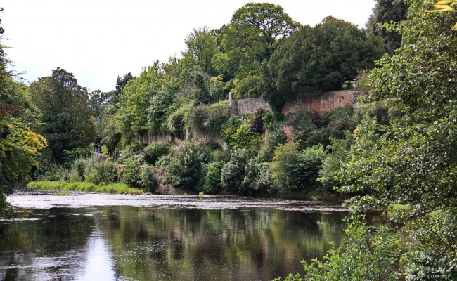The hanging Gardens of Auchincruive
OK, I admit its not Babylon.  This three tier garden was built on the steep bank of the river Ayr just below Auchincruive House around 1840.  At the time this photo was taken in 2011 it has become very over grown and it is diffucult to make out the structure that makes it up.  [url=http://www.streetmap.co.uk/map.srf?X=238944&Y=623142&A=Y&Z=115&ax=238839&ay=623450/] Map location. [/url]
