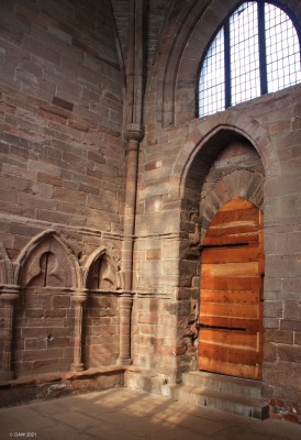 The Sacristy, Arbroath abbey
One of the few parts of Arbroath Abbey that remains intact.  This is where the Abbot and other officials prepared for services and stored their vestments, books and sacred vessels.
