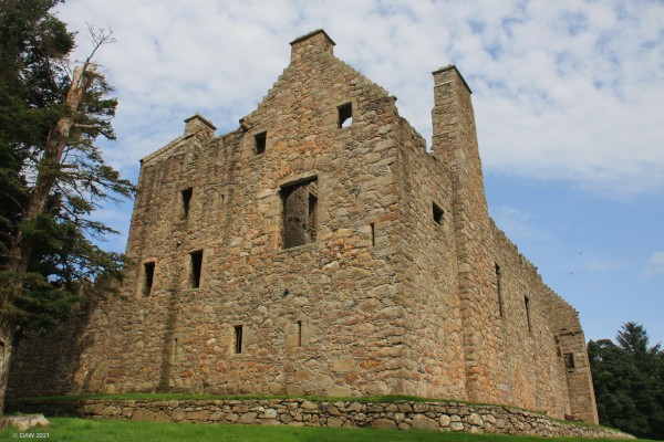 Tolquhon Castle, Aberdeenshire
A view of the main living quarters from outside the Castle Walls.

