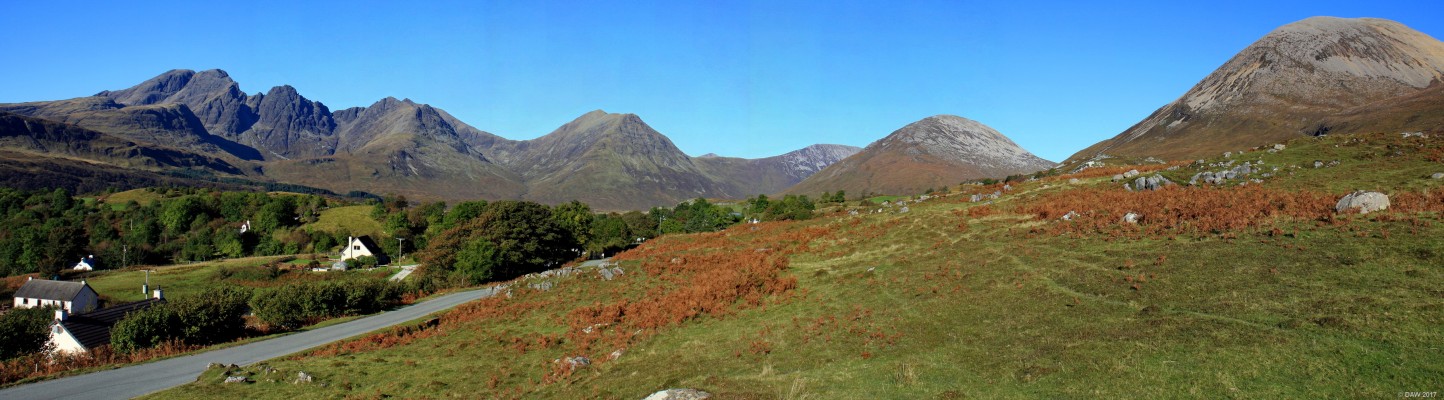 Overlooking Torrin, Isle of Skye
Overlooking the small village of Torrin towards the Strathaird area of Skye.  [url=http://streetmap.co.uk/map.srf?X=159344&Y=820156&A=Y&Z=120/] Map location. [/url]
