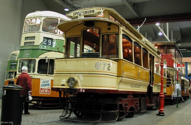 Trams, Glasgow Museum of Transport
Some of [url=http://www.glasgowmuseums.com/venue/index.cfm?venueid=7/] Glasgow Museum of Transport's [/url] collection of Trams at Kelvin Hall.  It was the demise of the Glasgow trams in 1962 that inspired Glasgow Corporation to create a Museum of Tranport in Glasgow in 1964.
