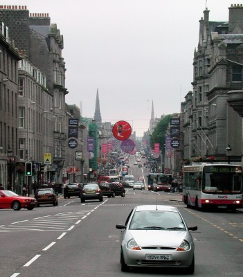 Union Street, Aberdeen City
Aberdeen's most famous street, its the main shopping area and as can be seen here, is very long.  [url=www.multimap.com/map/browse.cgi?lat=57.148&lon=-2.0933&scale=5000&icon=x/]Map location[/url] 

