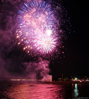 2008 Viking Festival, Largs
The fireworks display at the Pencil Monument during the 2008 Viking Festival at Largs.
