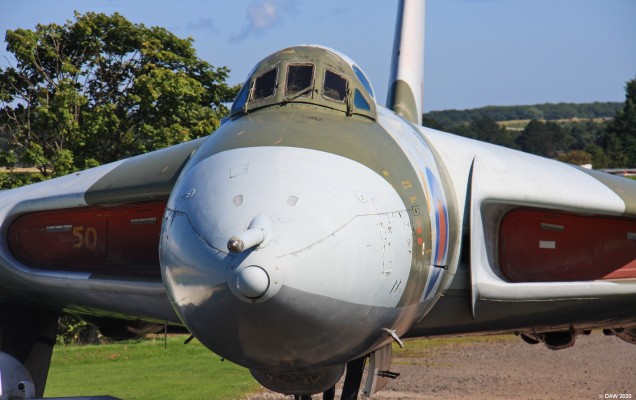 Vulcan XM597, Museum of Flight, East Fortune
A nose cone view of the Avro Vulcan at the Museum of flight in East Fortune.  This particular aircraft operated with the RAF between 1963 and 1984.

