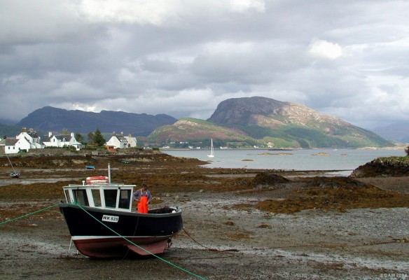 Waiting on the tide, Plockton
