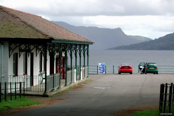The waiting room at the pier, Stronachlachar, Loch Katrine
