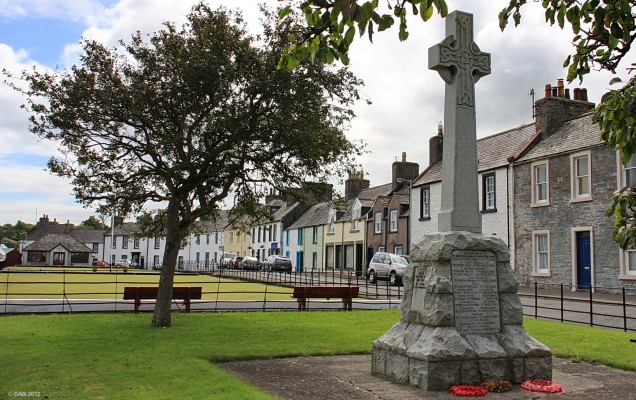 Garlieston, Dumfries & Galloway
A view of the War Memorial and Bowling Green at Garlieston.  Garlieston is just one of the many attractive little villages down The Machars and well worth a diversion off the main A75.  
