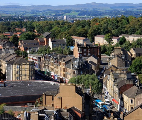 The West End Cross, Paisley
Looking over the west end of Paisley from the spire of Coats Memorial Church. [url=http://www.streetmap.co.uk/map.srf?X=247796&Y=663967&A=Y&Z=115/] Map location. [/url]
