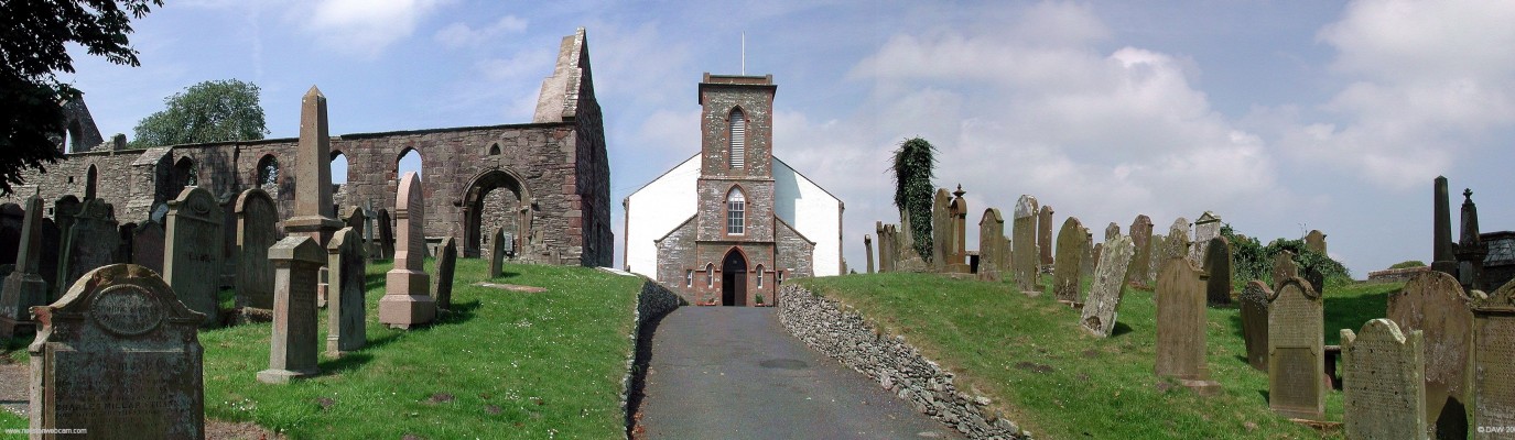 Whithorn Priory, Whithorn
The ruins of the 12th century Priory is on the left with the more recent (1822) St Ninian's Parish Church in the centre.  [url=http://www.streetmap.co.uk/map.srf?X=244477&Y=540283&A=Y&Z=115/] Map location. [/url]
