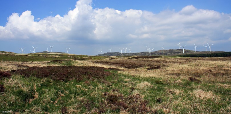Artfield Fell Windfarm, Dumfries & Galloway
Artfield Fell (right) and Balmurrie Fell (left) Wind farm, near New Luce.  Balmurrie is considered an extension of the original Artfield scheme and the combined Wind Farms consist of a total of 24 turbines giving a maximum output of just under 30MW. [url=http://streetmap.co.uk/map.srf?X=220761&Y=565023&A=Y&Z=120/] Map location. [/url]
