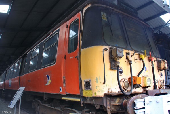 Class 303 EMU, Bo'ness & Kinnei Railway
A familiar site to anyone from Neilston, they were affectionately know as the "Blue Trains" when first introduced in the Glasgow suburban rail network in 1960 after electrification (they were originally painted blue).  93 triple car units were built by Pressed Steel in Linwood.  The last few remained in service for some 42 years and were withdrawn around 2002.
